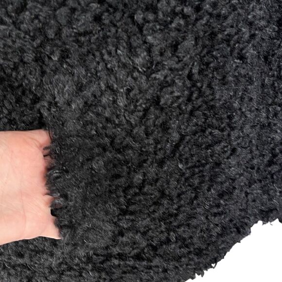 INC Medium Faux Fur Vest Full-Zip Sleeveless Lined Pockets Collared Black New - Picture 3 of 12